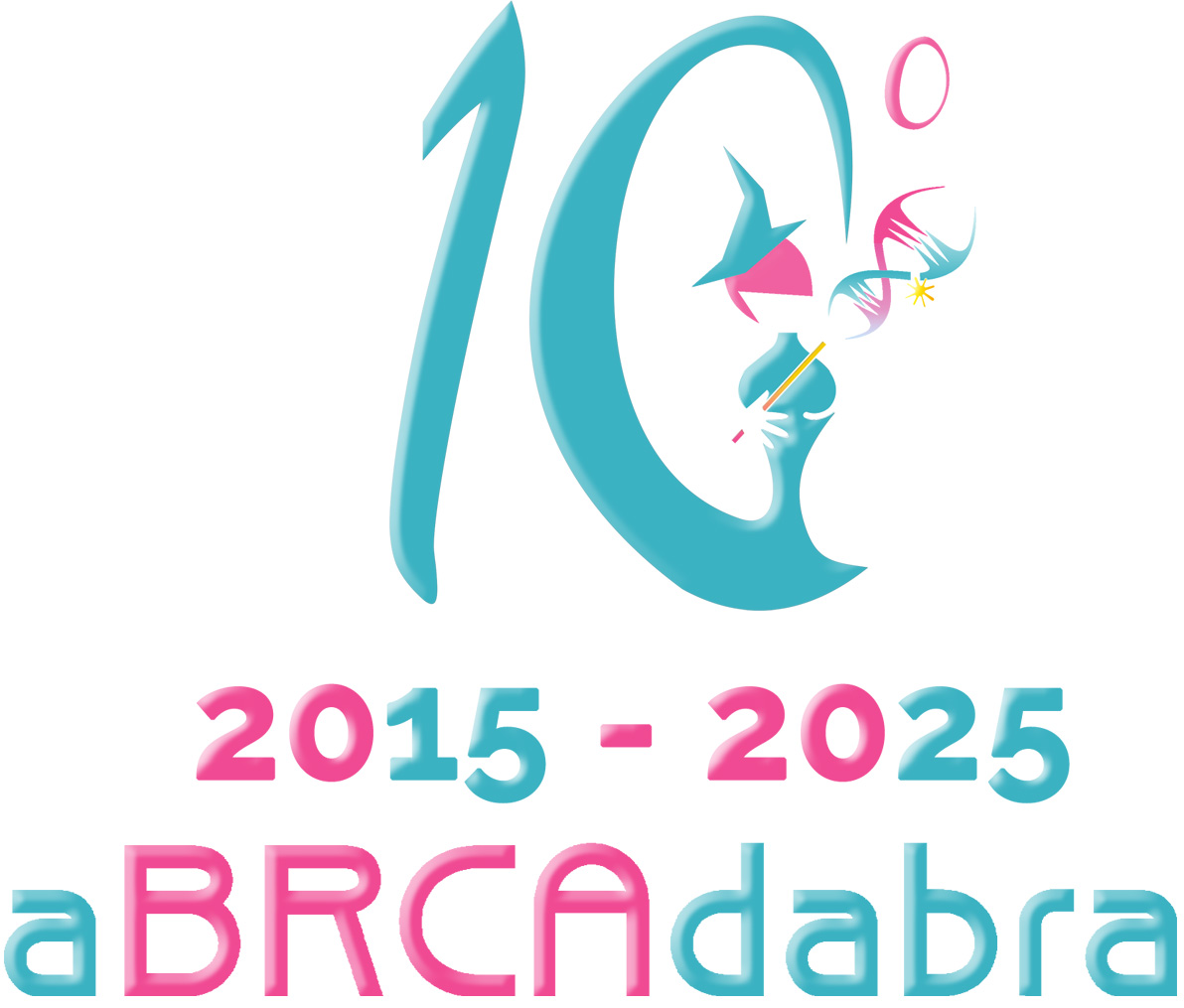 10 ANNIVERSARIO LOGO 7 aBRCAdabra ETS